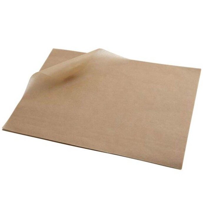 Жиронепроникний папір 25х20 см, коричневий, GenWare