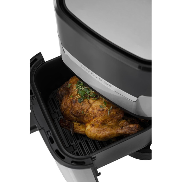 Tefal Мультипіч OBH Nordica EasyFry&Grill, 1550Вт, чаша-4.2л, сенсорне керув., від 40°C до 200°C, пластик, чорно-сірий