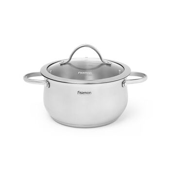 Кастрюля со стеклянной крышкой 20 см 3,1 л VALERY Fissman
