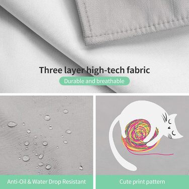 Фартух кухонний для дітей 46 х 60 см помаранчевий Viedouce