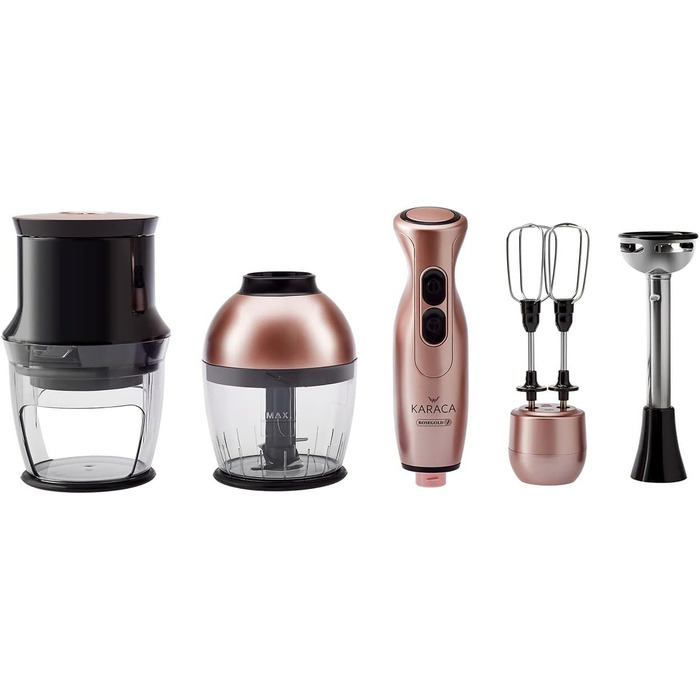 Спіральна овочерізка 4 в 1 набір рожеве золото KARACA