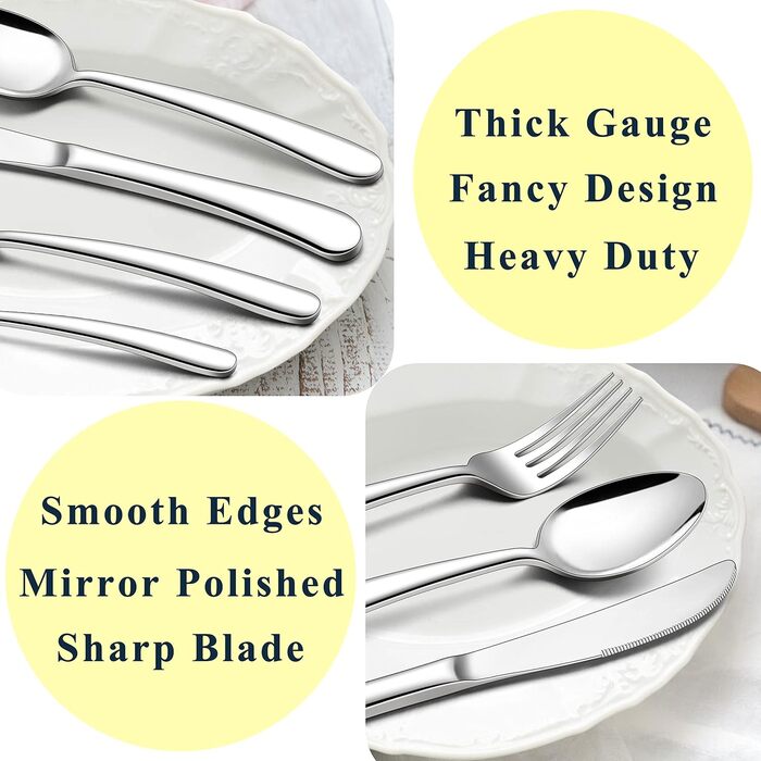 Набор столовых приборов из 20 предметов на 4 человека Herogo