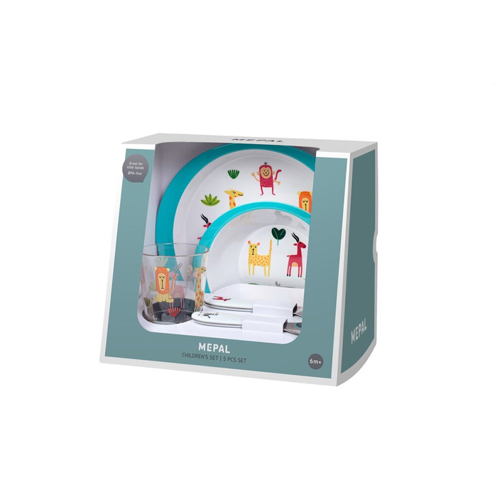 Набір дитячого посуду 5 предметів Animal Friends Mepal