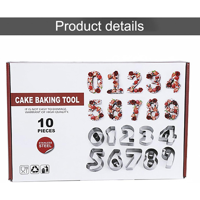 Набір формочок для печива у формі пряникового будиночка, FantasyDay, 10 шт. , формочки для печива з нержавіючої сталі, різдвяні формочки для тематичних тортів, тортів на день народження, помадного печива, сендвічів (10 шт.)