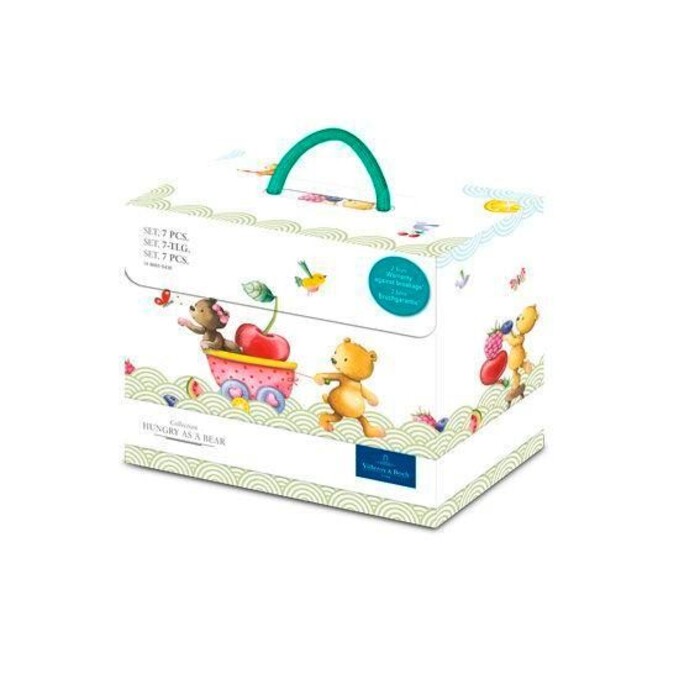 Дитячий набір посуду 7 предметів в подарунковій упаковці Hungry as a Bear Villeroy & Boch
