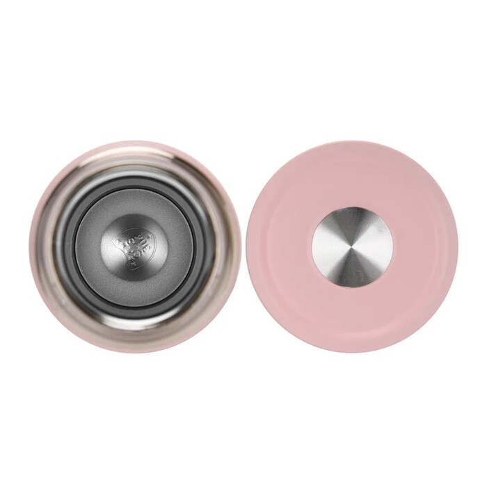 Термос-кухоль Fissman 450 мл рожевий нержавіюча сталь (9879)