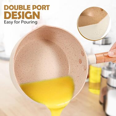 Сотейник 1,7 л зі скляною кришкою 19 см, бежевий BUNDLEPRO