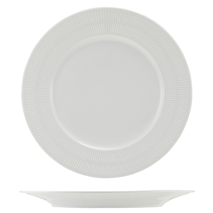 Тарелка 25.5 см, Incise Porcelain Solara, GenWare