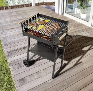 Портативний гриль з 2 рішотками  з регульованою висотою House Brigida Tarrington House