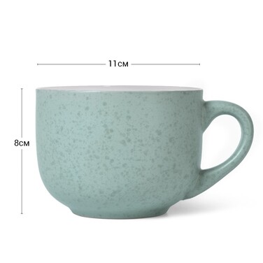 Кухоль Fissman 450 мл, колір ЗЕЛЕНИЙ (6086)