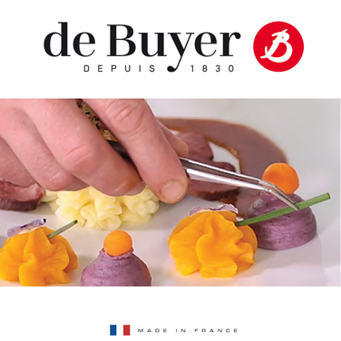 Пінцет із загнутим кінцем 16 см De Buyer