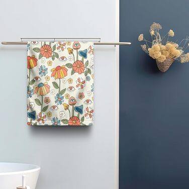 Різдвяні кухонні рушники Kwlegh, рушник для рук, різдвяна ялинка, цукерка-тростина, сніжинка, рушник для пальців, набір з 2 шт. , милий чоловічий банний рушник, високопоглинаючі рушники, 36 x (квіти грибів)