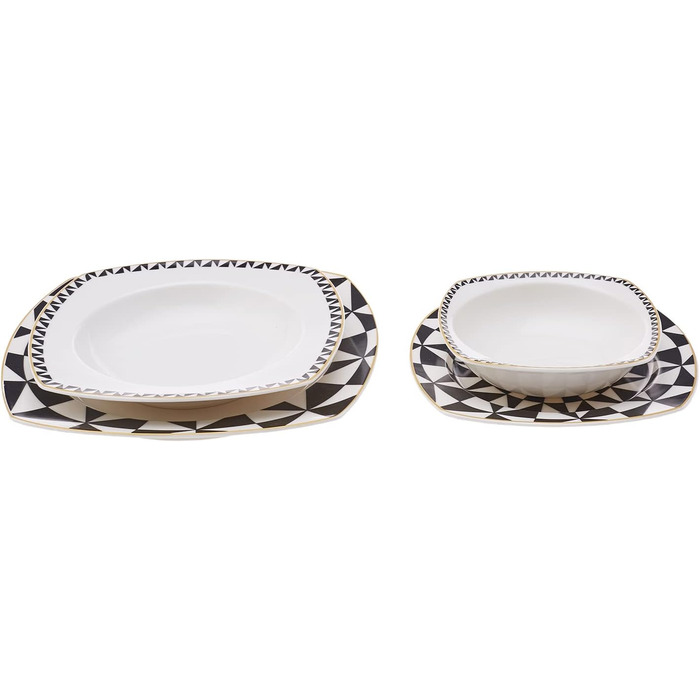 Набір порцелянового посуду преміум-класу 24 предмети на 6 персон Generic