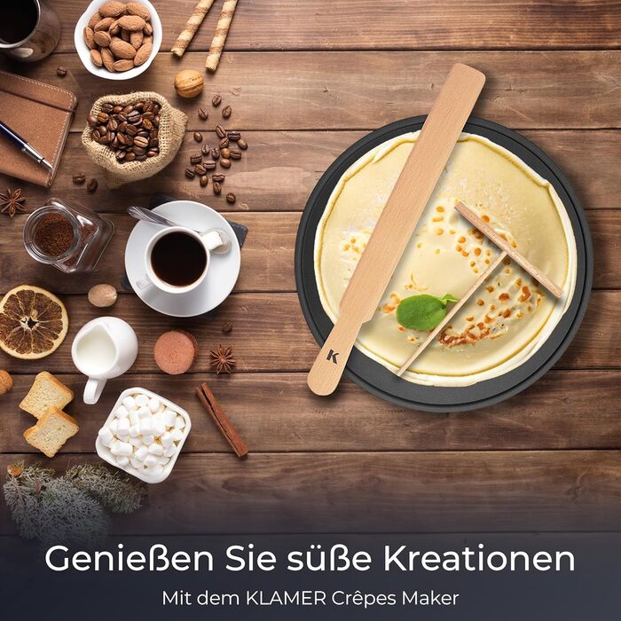 Млинниця електрична 33 см, 1500 Вт Klamer