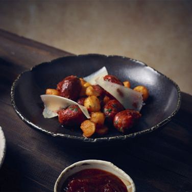 Миска глибока кругла 20*h 5.3 см, 580 мл, Terra Porcelain Roko Cinder Black, GenWare