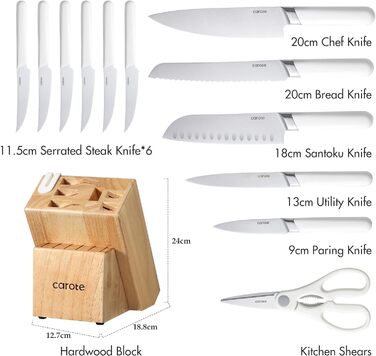 Набор ножів 14 шт. Carote