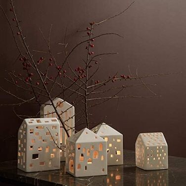 Подсвечник-домик для чайных свечей 18,5 см белый Tivoli Urbania Kähler