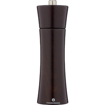 ФРАНКФУРТ Бук темно-коричневий з плавним регулюванням керамічної шліфувальної машини Млин для спецій з наповненням Ø 5,5 18 см 18 см Чорний