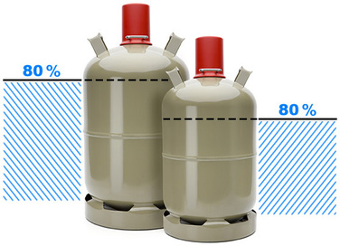 Балон вибухобезпечний ALUGAS, 27.2 л метал, 41011 Код: 008935