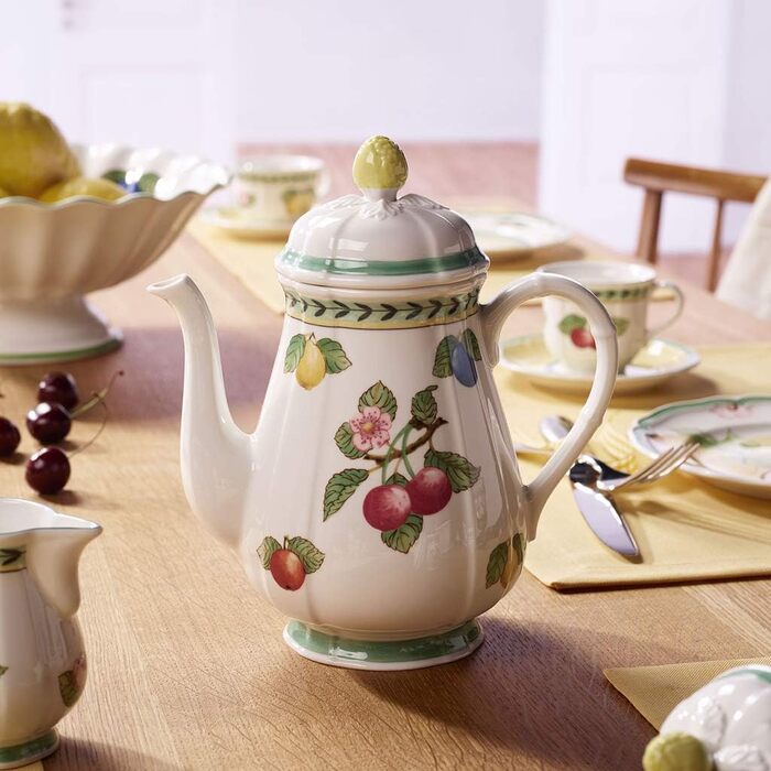 Кавник 1,1 л білий з розписом French Garden Fleurence Villeroy & Boch