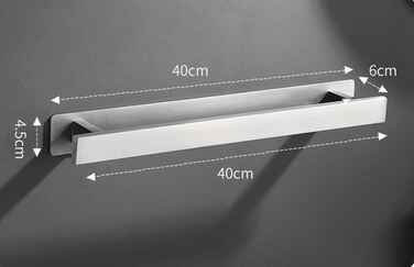 Вішалка для рушників настінна, срібляста JINWCISM