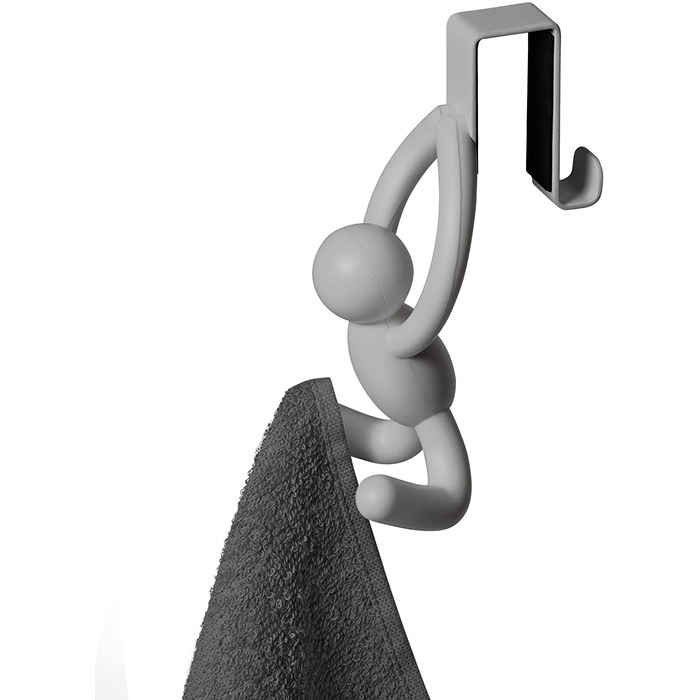 Набір з 2 надверних гачків сірий Buddy Umbra