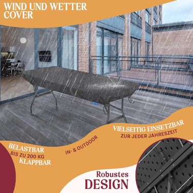 Розкладний стіл для кемпінгу 183 х 76 см KESSER