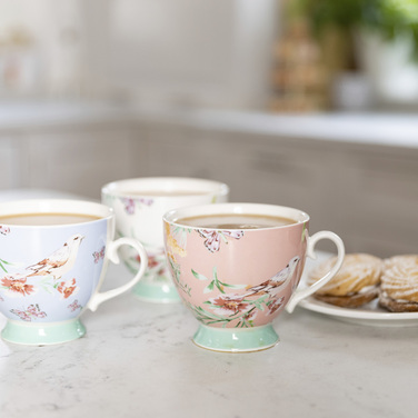 Чашка Kitchen Craft PEACH BIRDS, фарфор, 400 мл