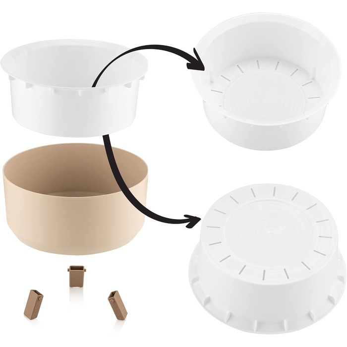 Набір горщиків для квітів 3 шт. Uandu