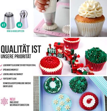 Набір кондитерських насадок та аксесуарів для професійного декорування тортів, 92 предмети, CukkiCakes