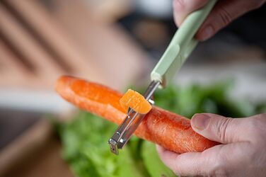 Овощечистка с подвижным лезвием, 19,5 см зеленая Ecolution Fackelmann