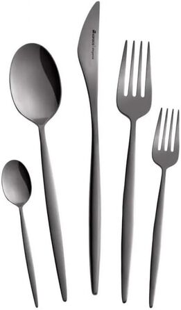 Набор столовых приборов 30 предметов Tivoli Matte Black Karaca