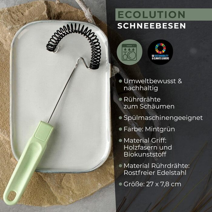 Віничок спіральний 27 см Ecolution сіро-зелений Ecolution Fackelmann