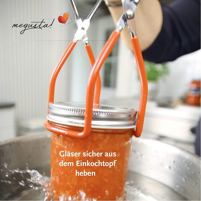 Набір для консервації 8 предметів помаранчевий Megusta