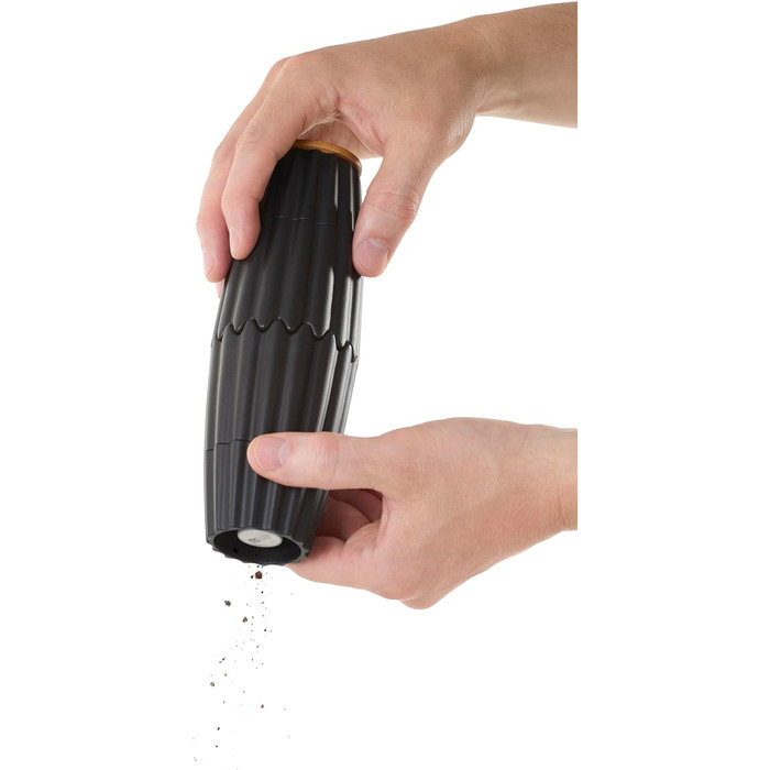 Мельница для перца и соли двойная магнитная, черная MagTwo AdHoc