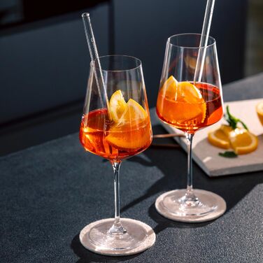 Келихи для рислінгу LEONARDO HOME PUCCINI (набір з 6 шт.) Келихи для вина, стійкі до подряпин (400 мл) Можна мити в посудомийній машині та довговічні Вічні келихи для білого вина Сучасний дизайн Келих для рислінгу Puccini 069540 6 келихів (келих для білог