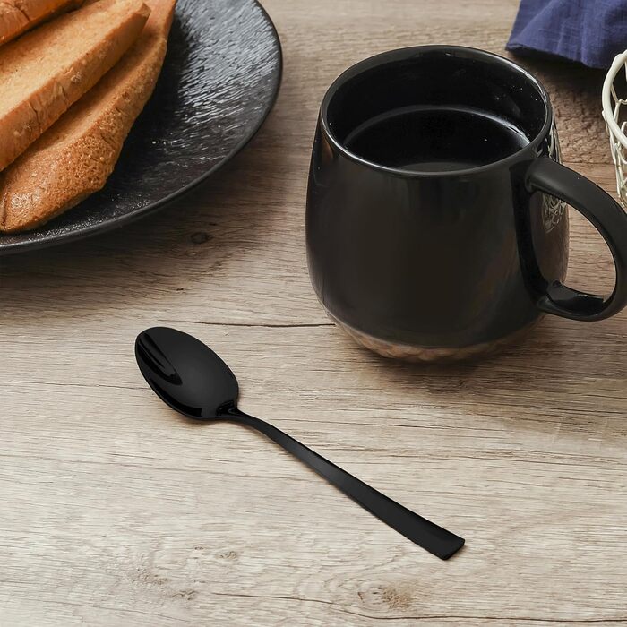 Набір десертних ложок 15,3 см, 6 предметів, чорний Leipzig Otto Koning