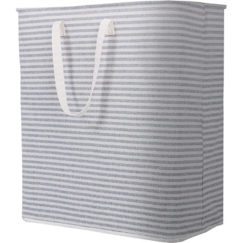 Отдельно стоящая корзина для белья Lifewit 100 л Складная очень большая корзина для белья с удобными для переноски удлиненными ручками для игрушек для стирки, серый серый 100 л