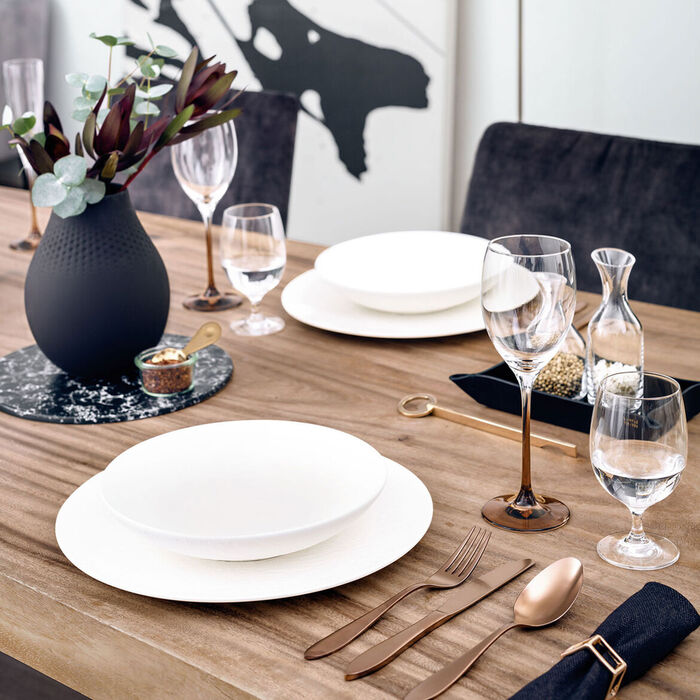 Тарілка глибока 23,5 см Blanc Manufacture Rock Villeroy & Boch