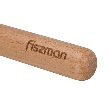 Збивалка Fissman 25 см з дерев`яною ручкою силікон (1199)