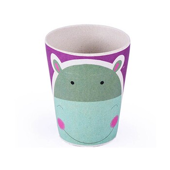 Стакан для дітей бамбукове волокно Fissman 300 мл Бегемот