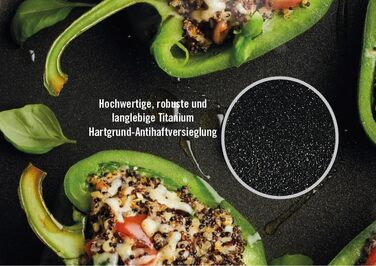 Сковорода 24 см з титановим покриттям зі знімною ручкою NOWO Woll