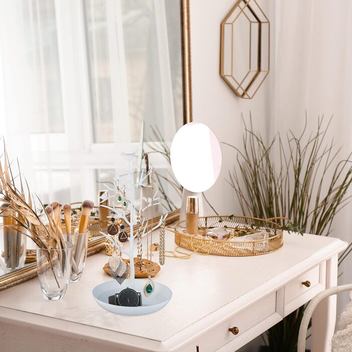 Тримач для прикрас 15 х 16 х 30 см, білий Relaxdays