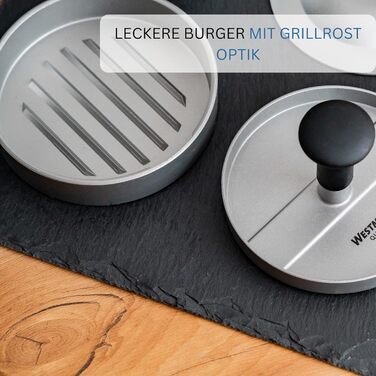 Прес для гамбургерів 12 см з підйомником Uno Plus Westmark