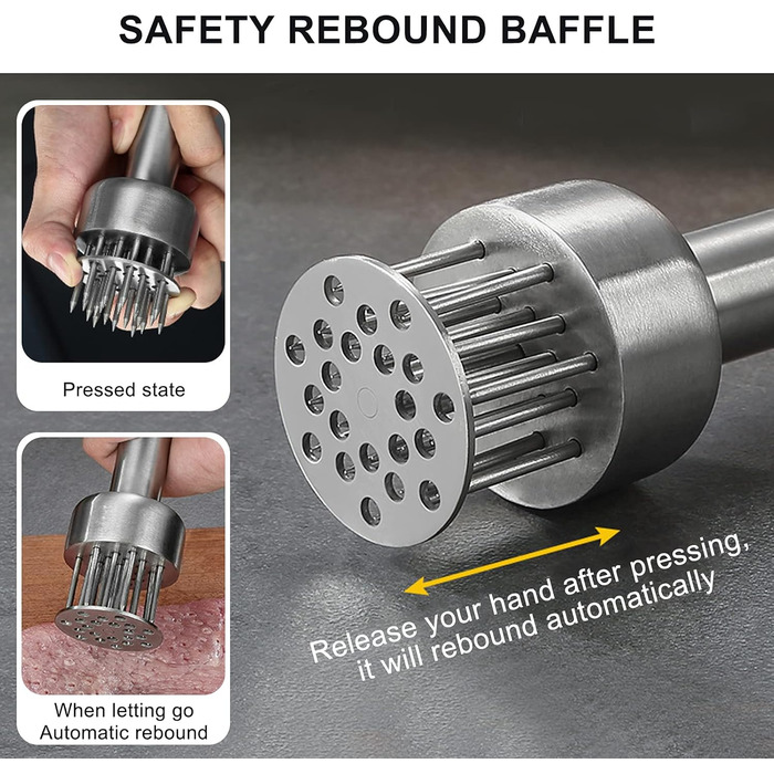 Молоток для мяса из нержавеющей стали 19,5 см LMYKH