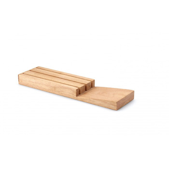 Підставка для ножів на 3 предмета, каучукове дерево 39 х 11 см Continenta