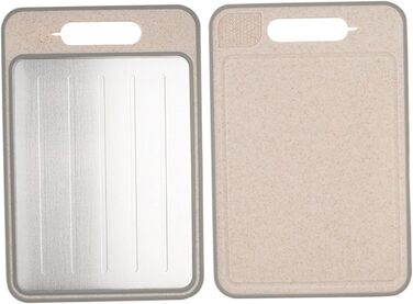 Дошка для розморожування та нарізання 36,5 х 25 см, білий/бежевий SMELEYOU