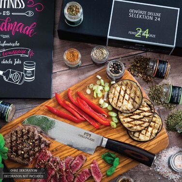 Подарунковий набір спецій ручної роботи, 24 спеції з усього світу (набір) - Літній подарунок та ідеальний подарунок для барбекю Новий дім, вітання, дружба, одужання, Deluxe Selection 24, 24 спеції (73511) (Deluxe Selection, 24 спеції (73522)), 24 -