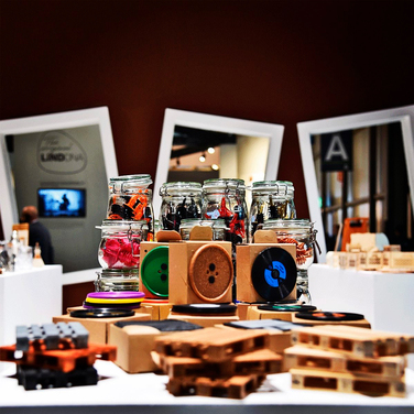 D001WD Костер 'Button' d 100 мм з пресованого дерева