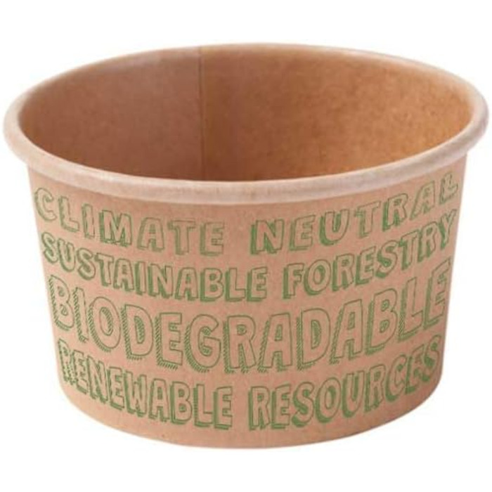 Набір паперові стаканчики для морозива 1000 шт. 125 мл BIOZOYG